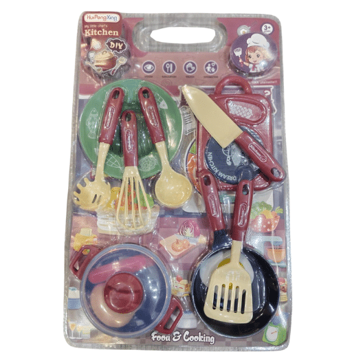 Brown Chef Cooking Toys Set