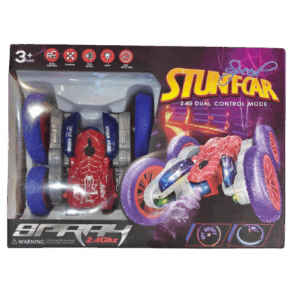 Spider Stunt Car R/C – 360° Rotating Remote Control Car with LED Lights