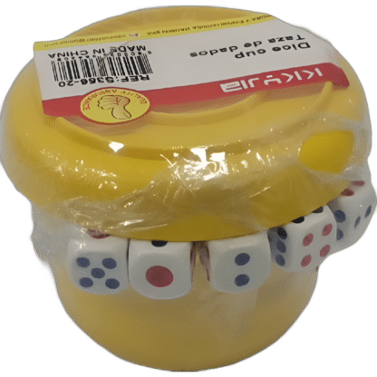 PLASTIC DICE CUP WITH 5 DICE 1PC - Image 2